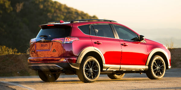 Red 2018 Toyota RAV4 Adventure Exterior