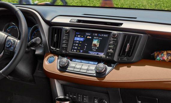 2018 Toyota RAV4 Interior, Dashboard and Toyota Entune Touchscreen Display