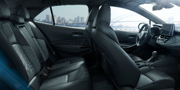 Cutaway View of 2019 Toyota Corolla Hatchback Interior