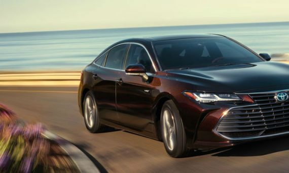 2019 Toyota Avalon Driving on a Coast Road