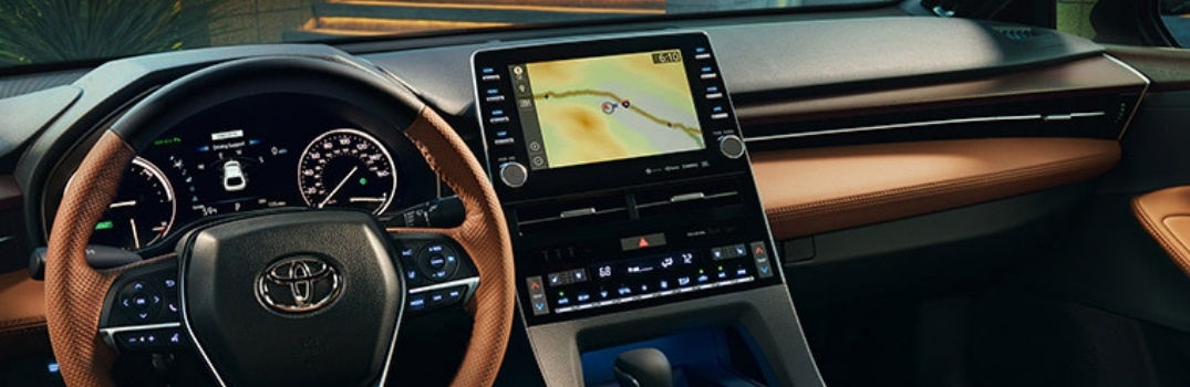 display screen in the 2019 Avalon