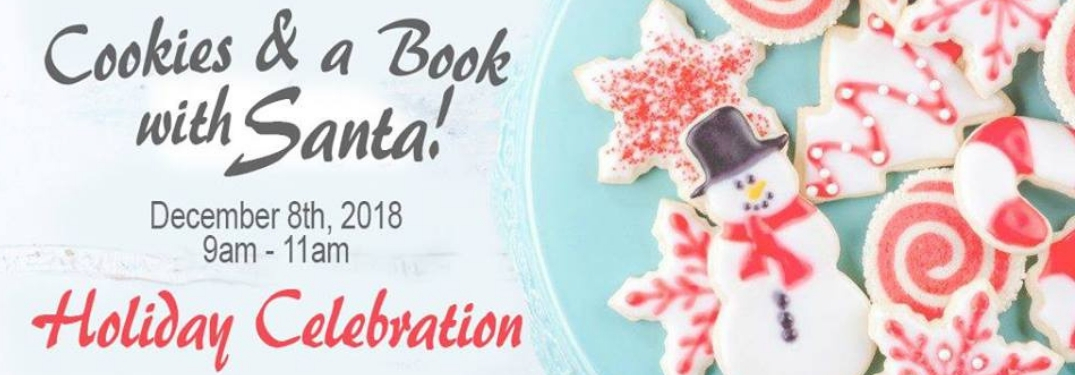 cookies and a book with santa