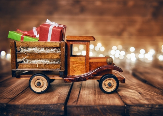 toy truck with gifts